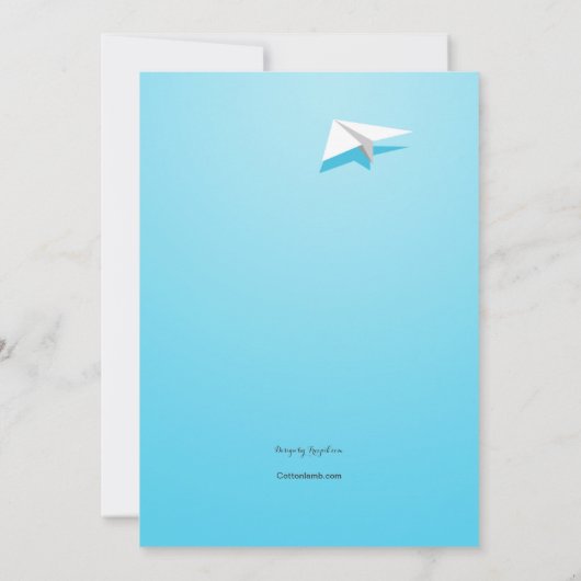 Faire-part de déplacement du plan papier (Dos)