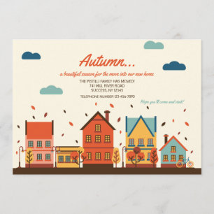 Faire-part de déplacement du quartier d'automne