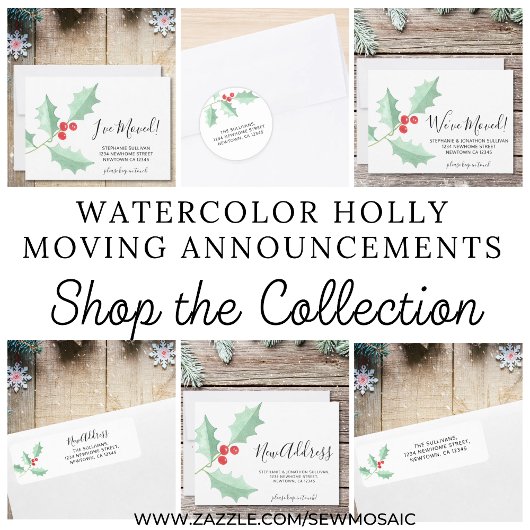 Faire-part de déplacement d'une nouvelle adresse d