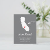 Faire-part de déplacement | Etat de Californie (Debout devant)