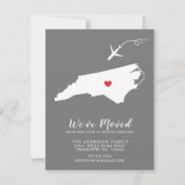 Faire-part de déplacement | État DE LA CAROLINE DU (Devant)