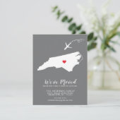 Faire-part de déplacement | État DE LA CAROLINE DU (Debout devant)