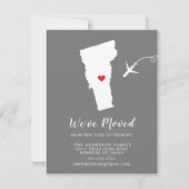 Faire-part de déplacement | État du Vermont (Devant)