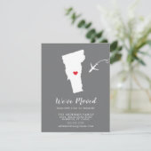 Faire-part de déplacement | État du Vermont (Debout devant)