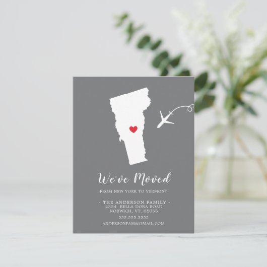 Faire-part de déplacement | État du Vermont (Debout devant)