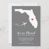 Faire-part de déplacement | État Floride (Devant)