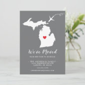 Faire-part de déplacement | Etat MICHIGAN (Debout devant)