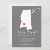 Faire-part de déplacement | État MISSISSIPPI (Devant)