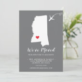 Faire-part de déplacement | État MISSISSIPPI (Debout devant)