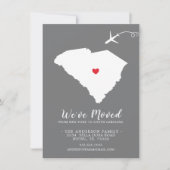 Faire-part de déplacement | État SUD CAROLINA (Devant)