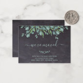 Faire-part de déplacement Eucalyptus du tableau de (Devant/Arrière en situation)