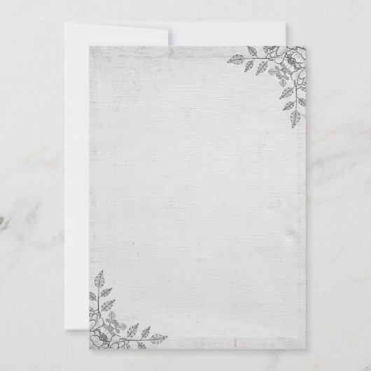 Faire-part de déplacement gris minimaliste (Dos)