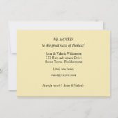 Faire-part de déplacement habile Floride Alligator (Dos)