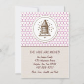 Faire-part de déplacement | Hiver | Pourpre (Devant)