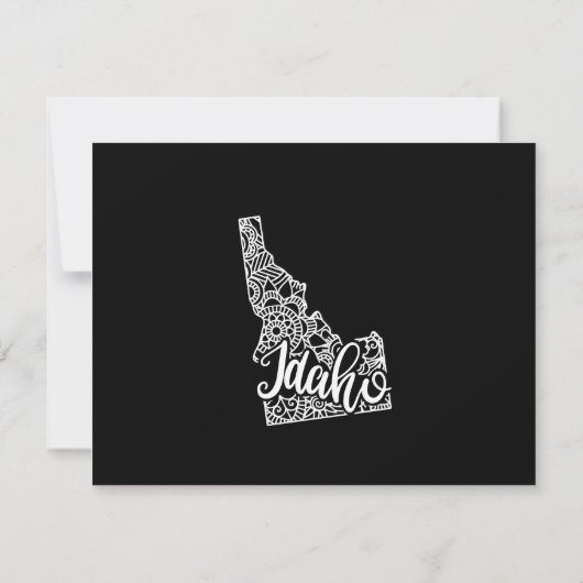 Faire-part de déplacement IDAHO couleur modifiable (Dos)