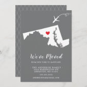 Faire-part de déplacement | MARYLAND (Devant / Derrière)
