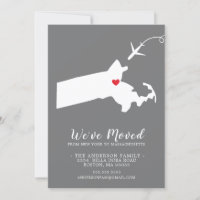 Faire-part de déplacement | MASSACHUSETTS D'ÉTAT