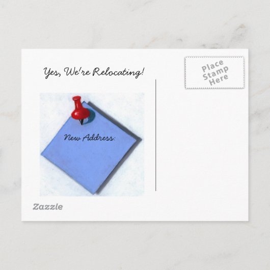 FAIRE-PART DE DÉPLACEMENT : Mémo : Art du réalisme (Dos)