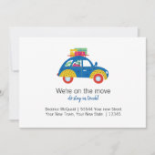 Faire-part de déplacement mignon | Nouvelle adress (Devant)