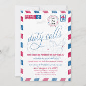 Faire-part de déplacement militaire de Fort Leaven (Devant)