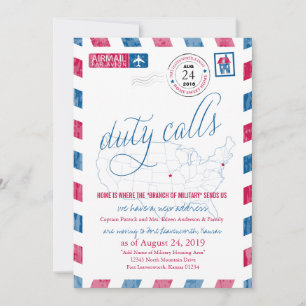 Faire-part de déplacement militaire de Fort Leaven