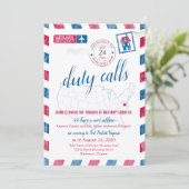 Faire-part de déplacement militaire de Virginie (Debout devant)