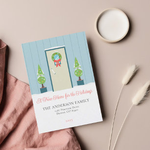 Faire-part de déplacement minimaliste avant Noël