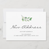 Faire-part de déplacement minimaliste d'une nouvel (Devant)