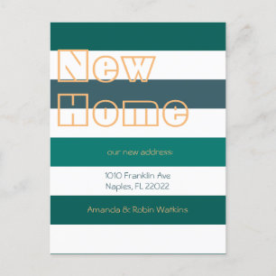 Faire-part de déplacement moderne Gras