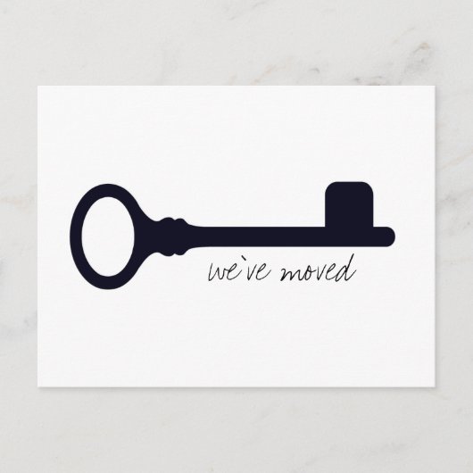 Faire-part de déplacement moderne personnalisable (Devant)