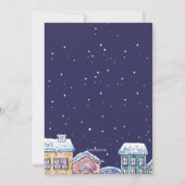 Faire-part de déplacement nocturne neigeux (Dos)