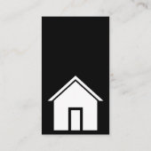 Faire-part de déplacement noir et blanc (Dos)