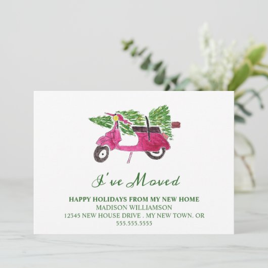 Faire-part de déplacement | Nouvelle maison pour l (Debout devant)