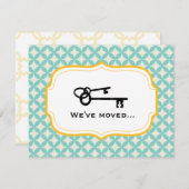 Faire-part de déplacement personnalisable (Devant / Derrière)