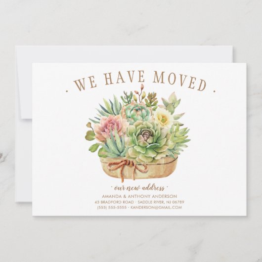 Faire-part de déplacement réussi (Devant)