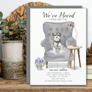 Faire-part de déplacement Schnauzer miniature