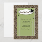 Faire-part de déplacement super de la nouvelle mai (Devant / Derrière)