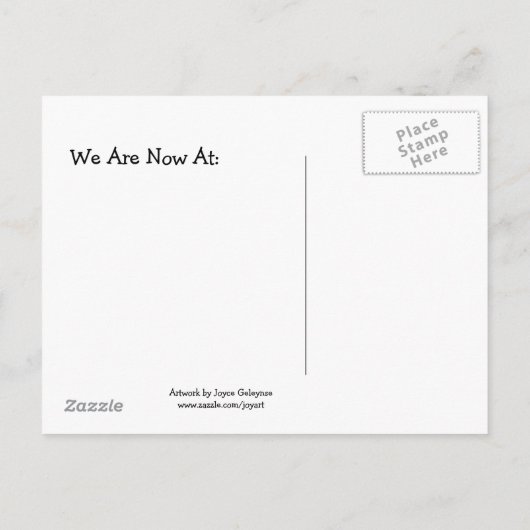 FAIRE-PART DE DÉPLACEMENT : VACHE À BOEUF HÉRÉFORD (Dos)