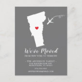 Faire-part de déplacement VERMONT carte postale (Devant)