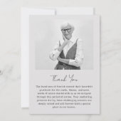 Faire-part de deuil photo - 15 Collage photo (Dos)