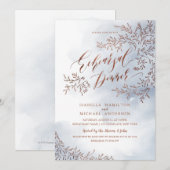 Faire-part de dîner de répétition de calligraphie (Devant / Derrière)