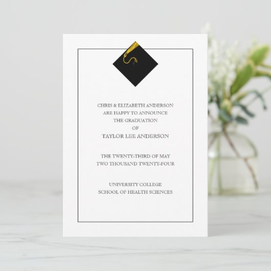 Faire-part de diplôme (Debout devant)