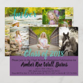 Faire-part de diplôme (Devant / Derrière)