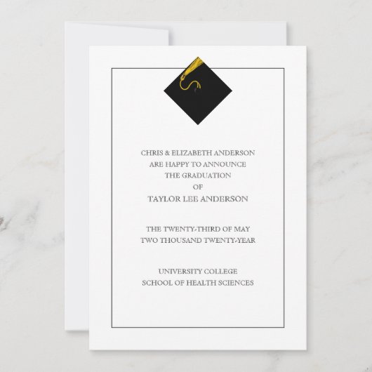 Faire-part de diplôme (Devant)