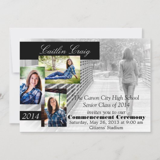 Faire-part de diplôme (Dos)