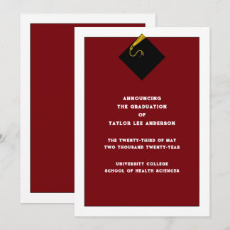 Faire-part de diplôme