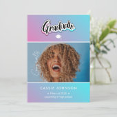 Faire-part de diplôme (Debout devant)