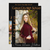 Faire-part de diplôme (Devant / Derrière)