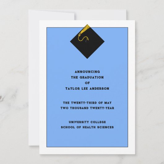 Faire-part de diplôme (Devant)