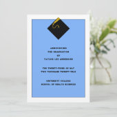 Faire-part de diplôme (Debout devant)